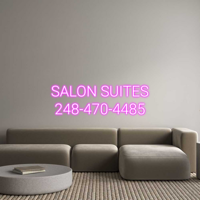Custom Name Neon Sign SALON SUITES 24...