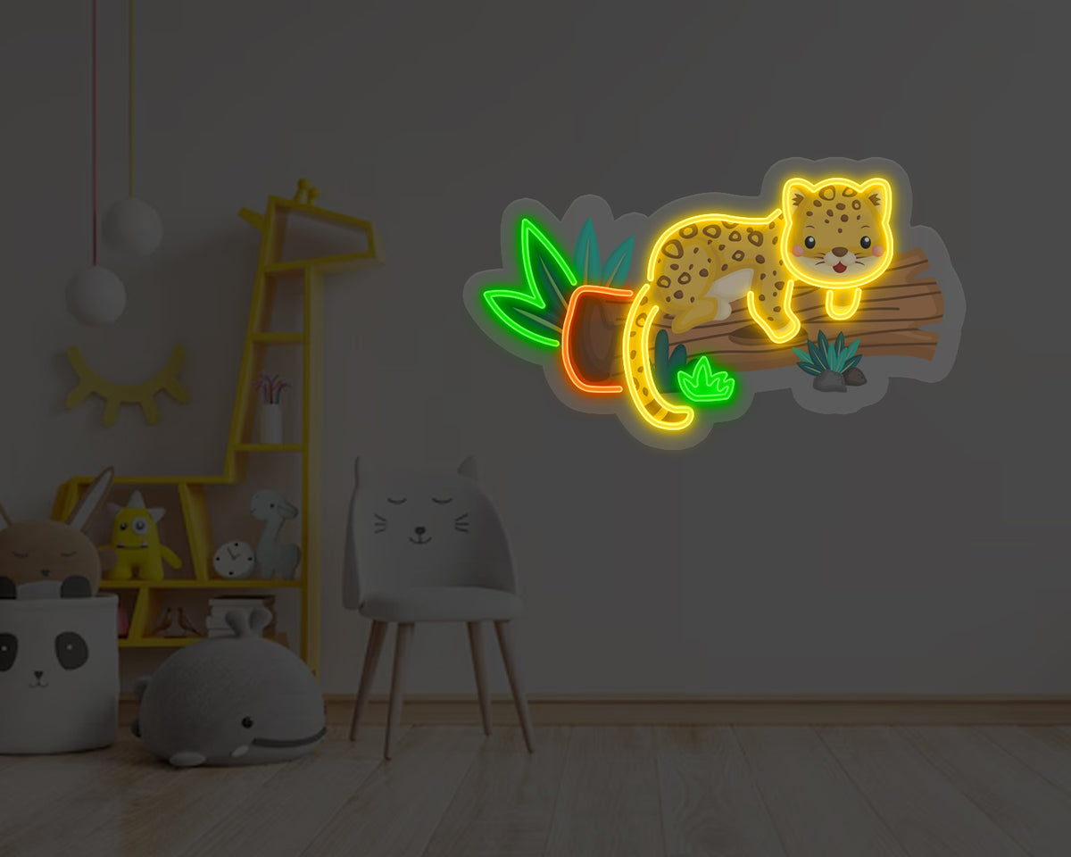 Leopard Neon Sign