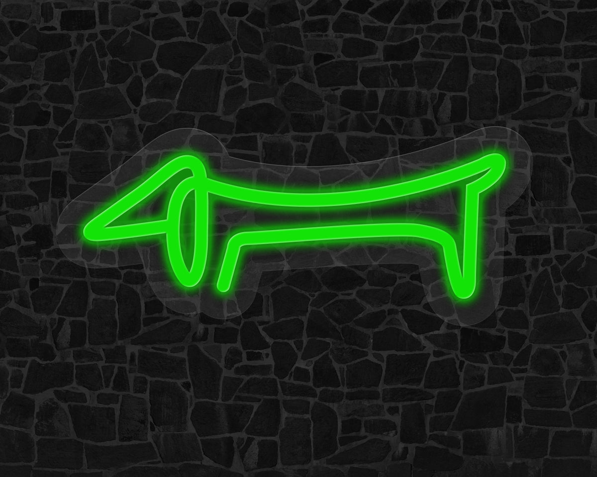 Line Art Sausage Neon Sign
