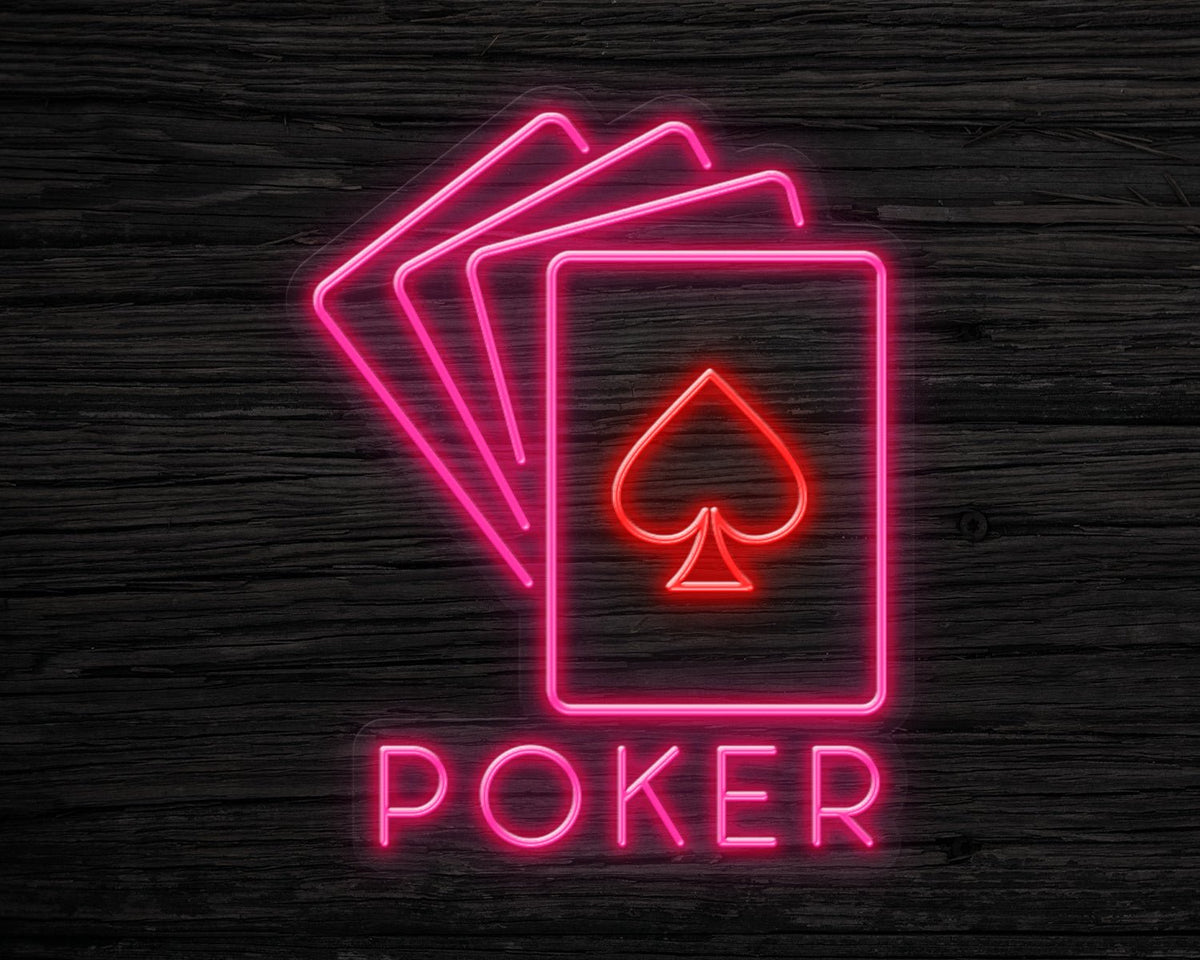 Poker Neon Sign
