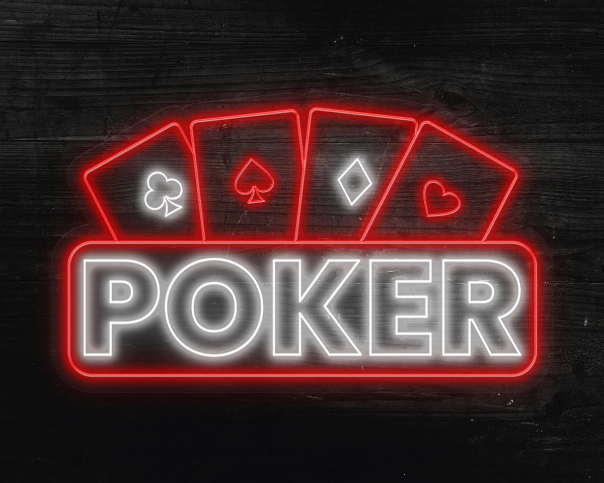 Poker Neon Sign