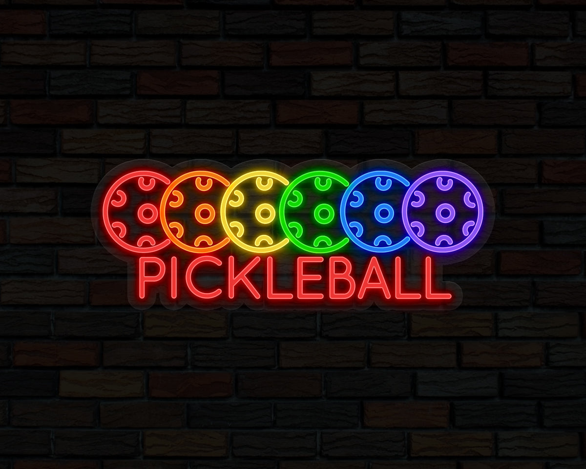 Pickleball Neon Sign