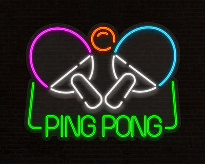 Ping Pong Neon Sign