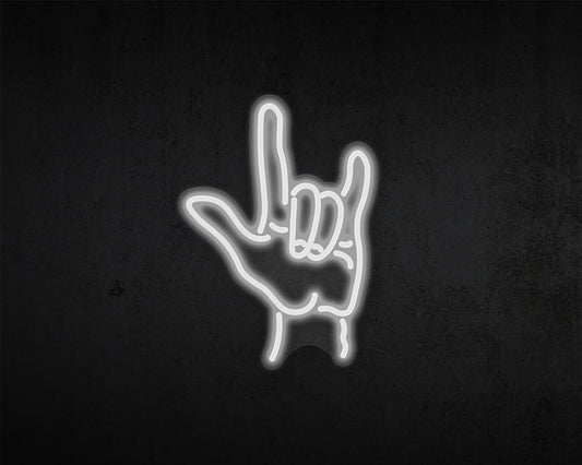 Rock Hands Neon Sign