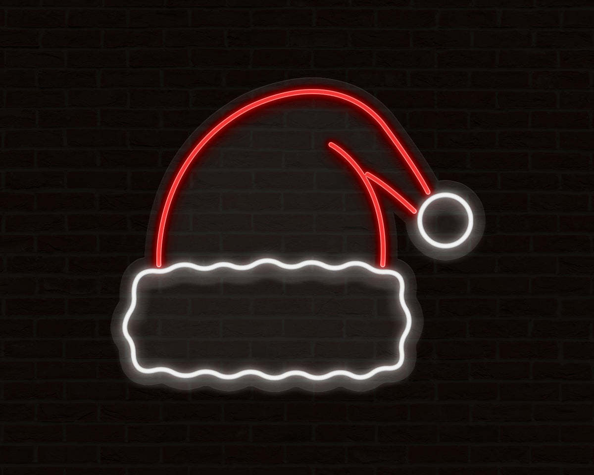 Santa Claus Hat Neon Sign