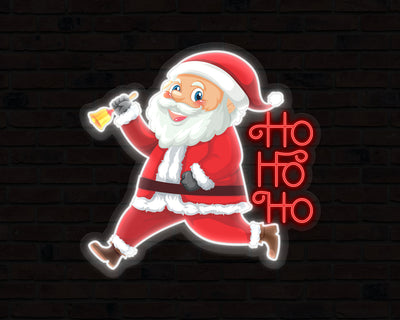 Santa Claus Ho Ho Ho Neon Sign