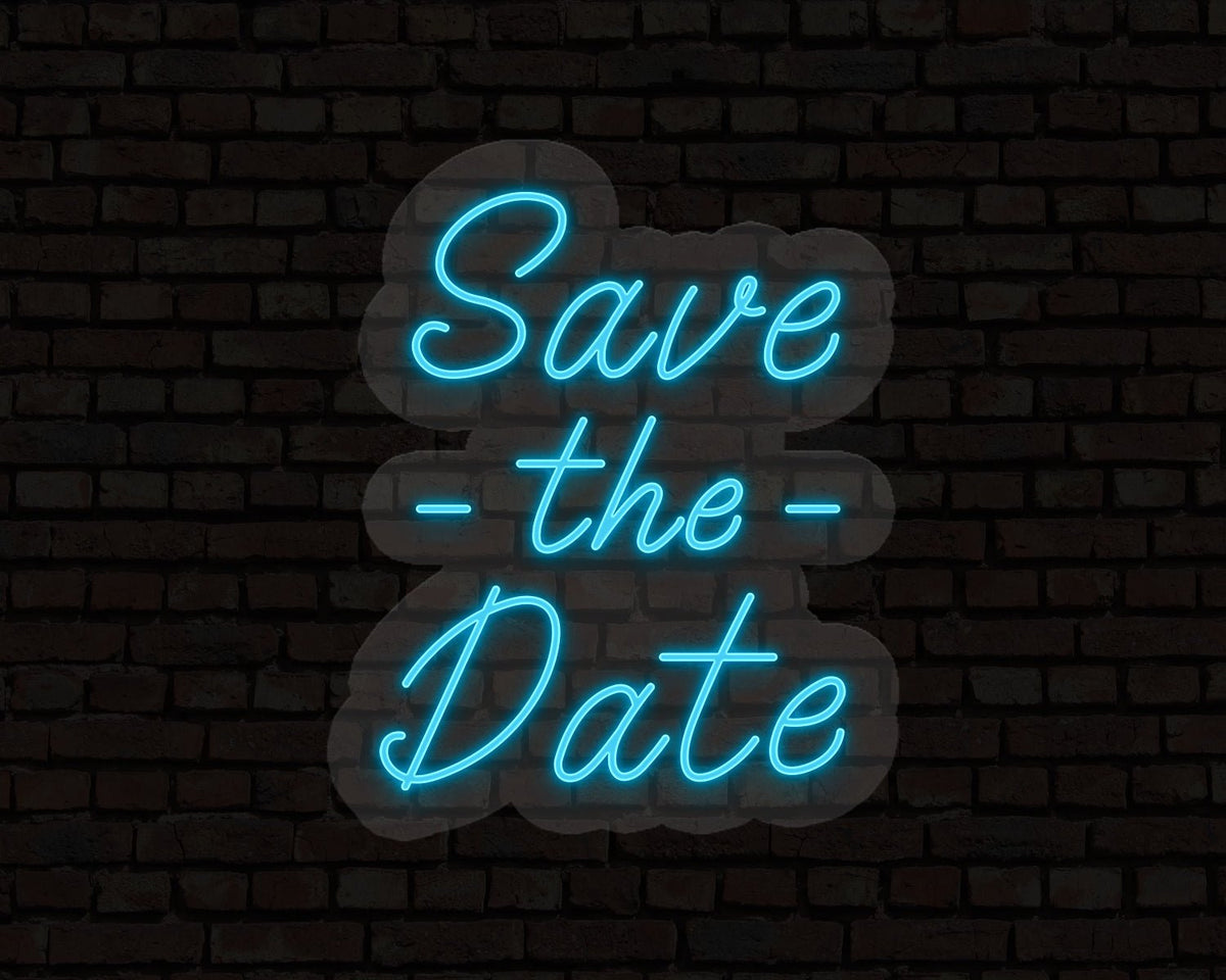 Save The Date Neon Sign