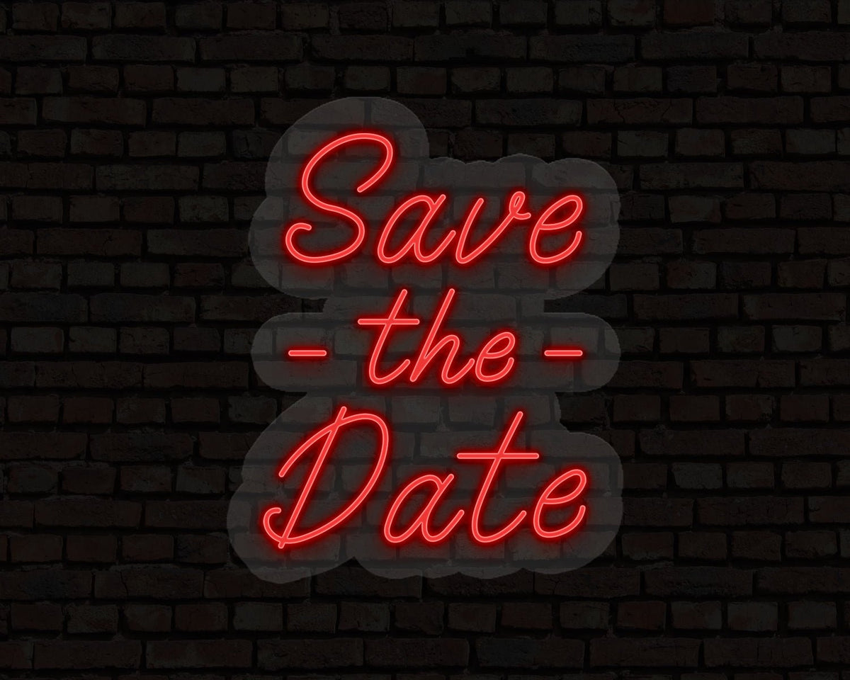 Save The Date Neon Sign