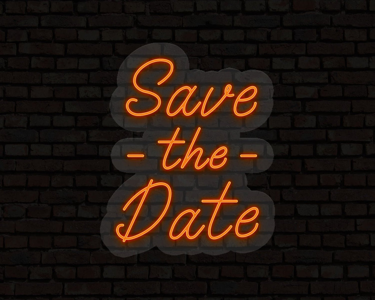 Save The Date Neon Sign