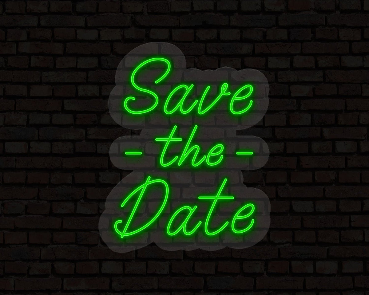 Save The Date Neon Sign