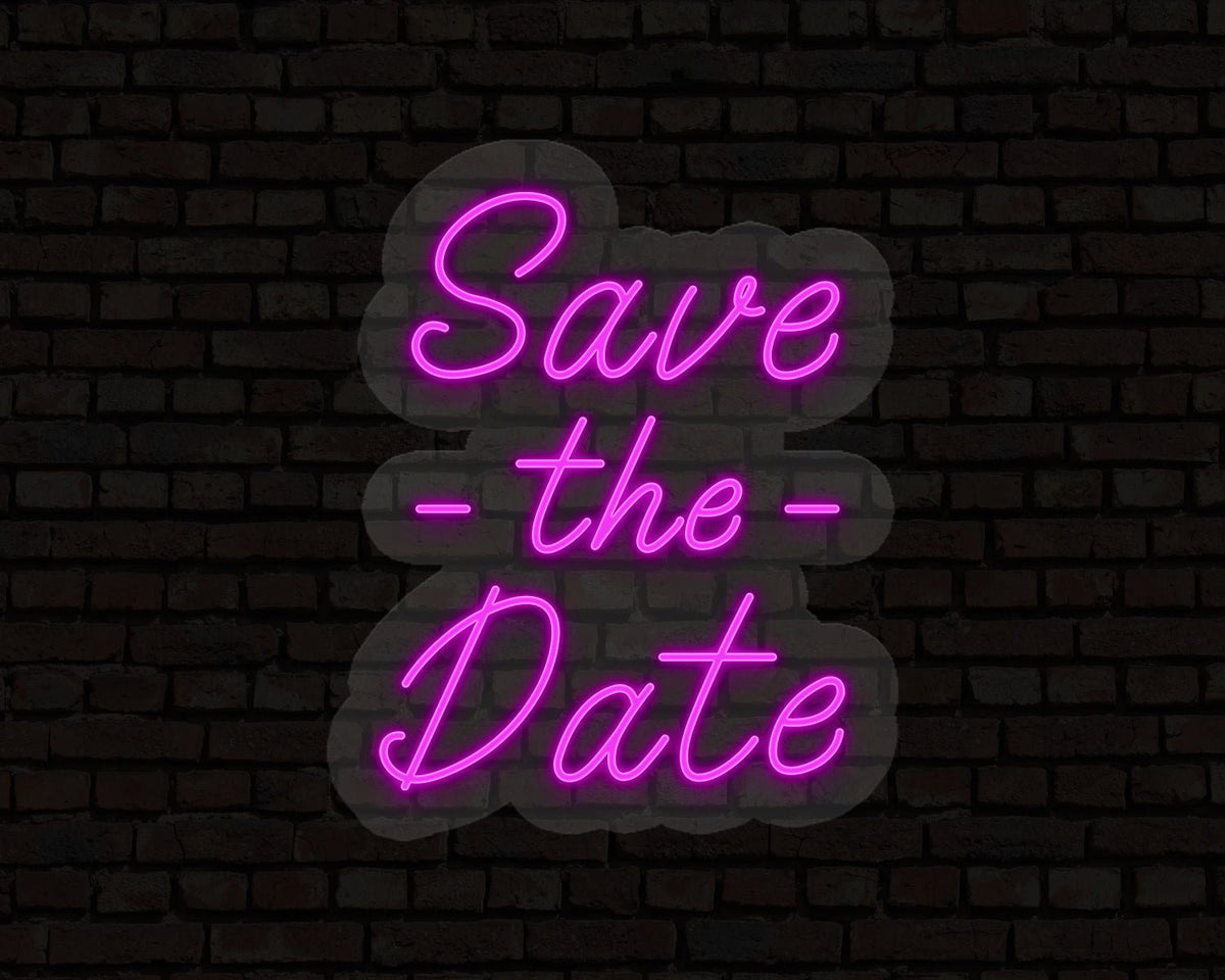 Save The Date Neon Sign