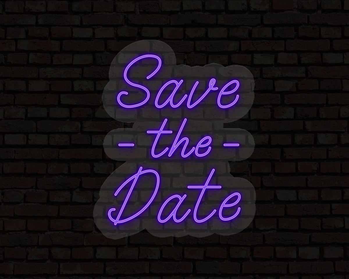 Save The Date Neon Sign