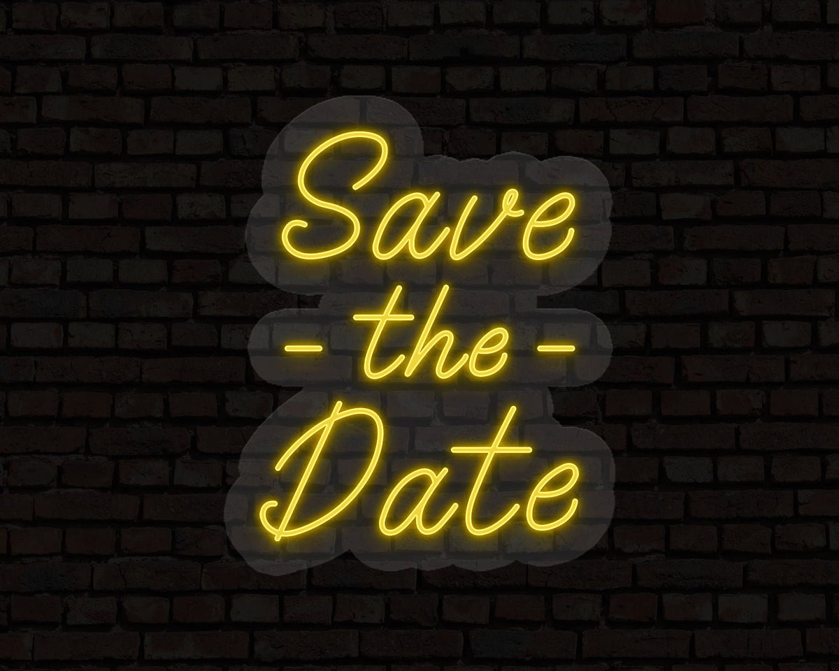 Save The Date Neon Sign