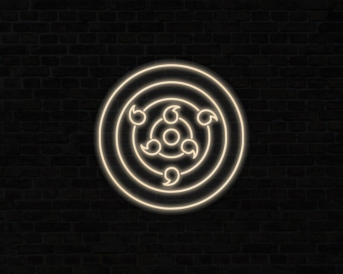 Sharingan Rinnegan Neon Sign