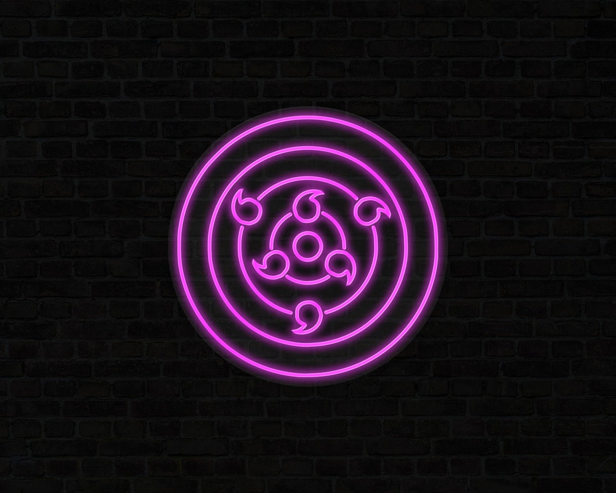Sharingan Rinnegan Neon Sign