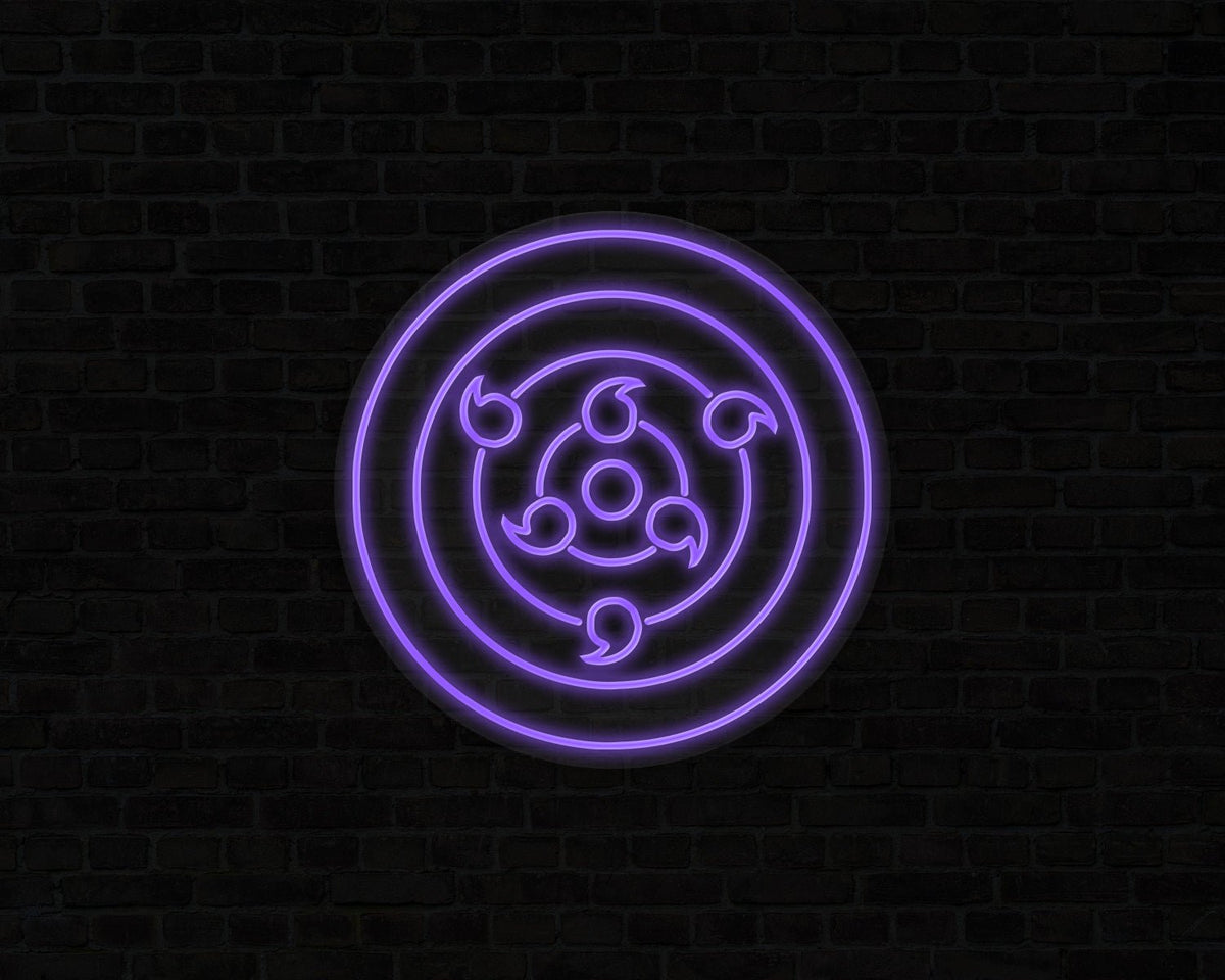 Sharingan Rinnegan Neon Sign