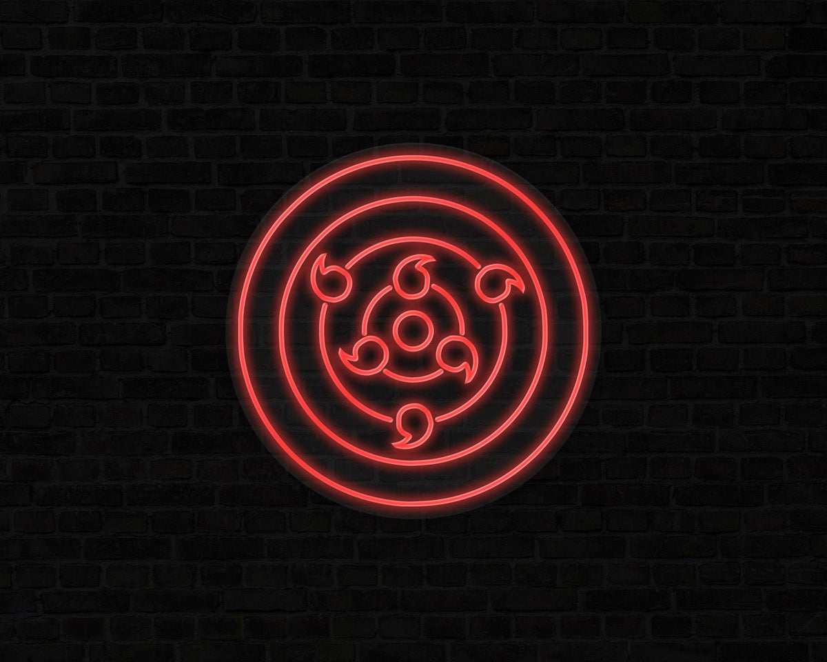 Sharingan Rinnegan Neon Sign