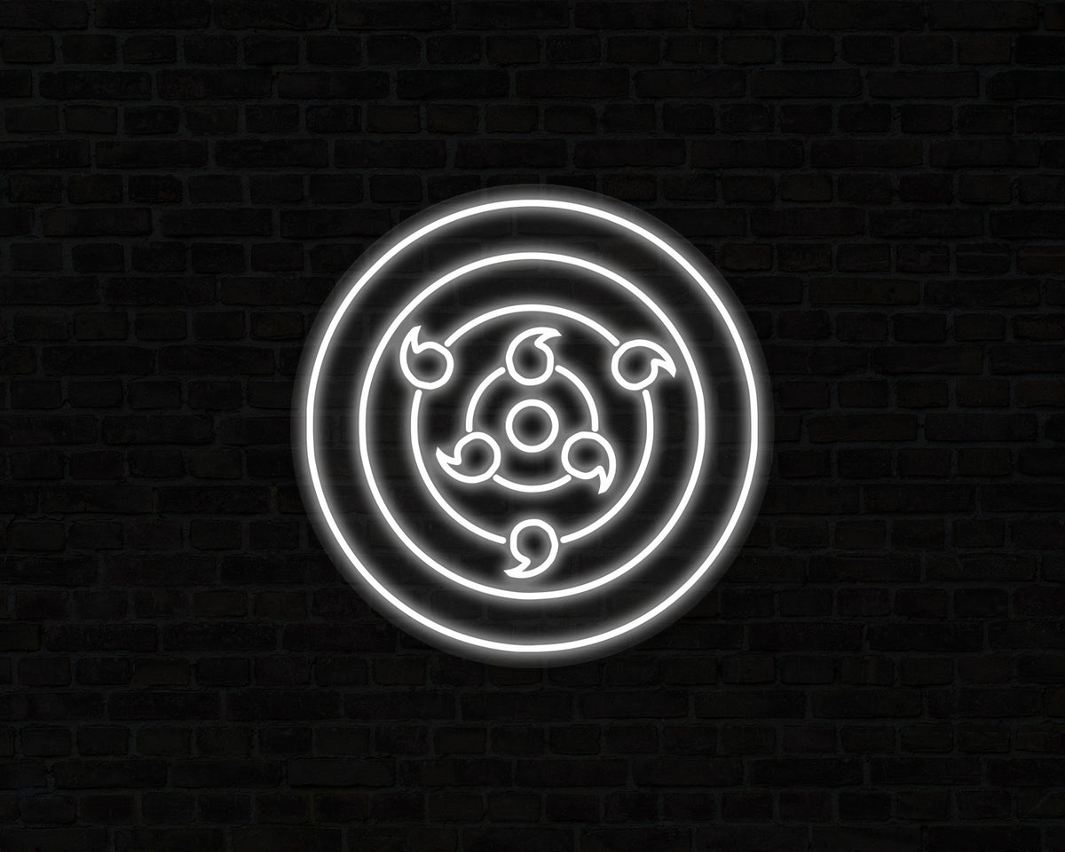 Sharingan Rinnegan Neon Sign
