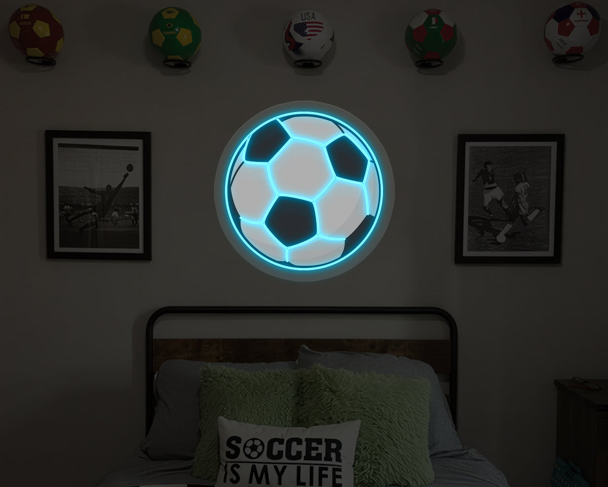 Soccer Ball Neon Sign