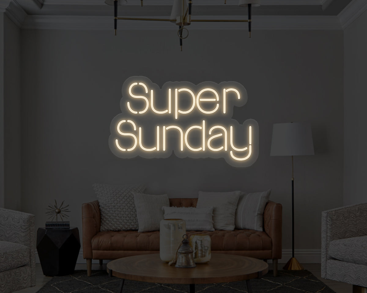 Super Sunday Neon Sign
