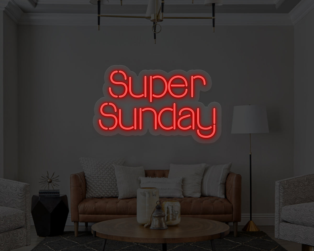 Super Sunday Neon Sign