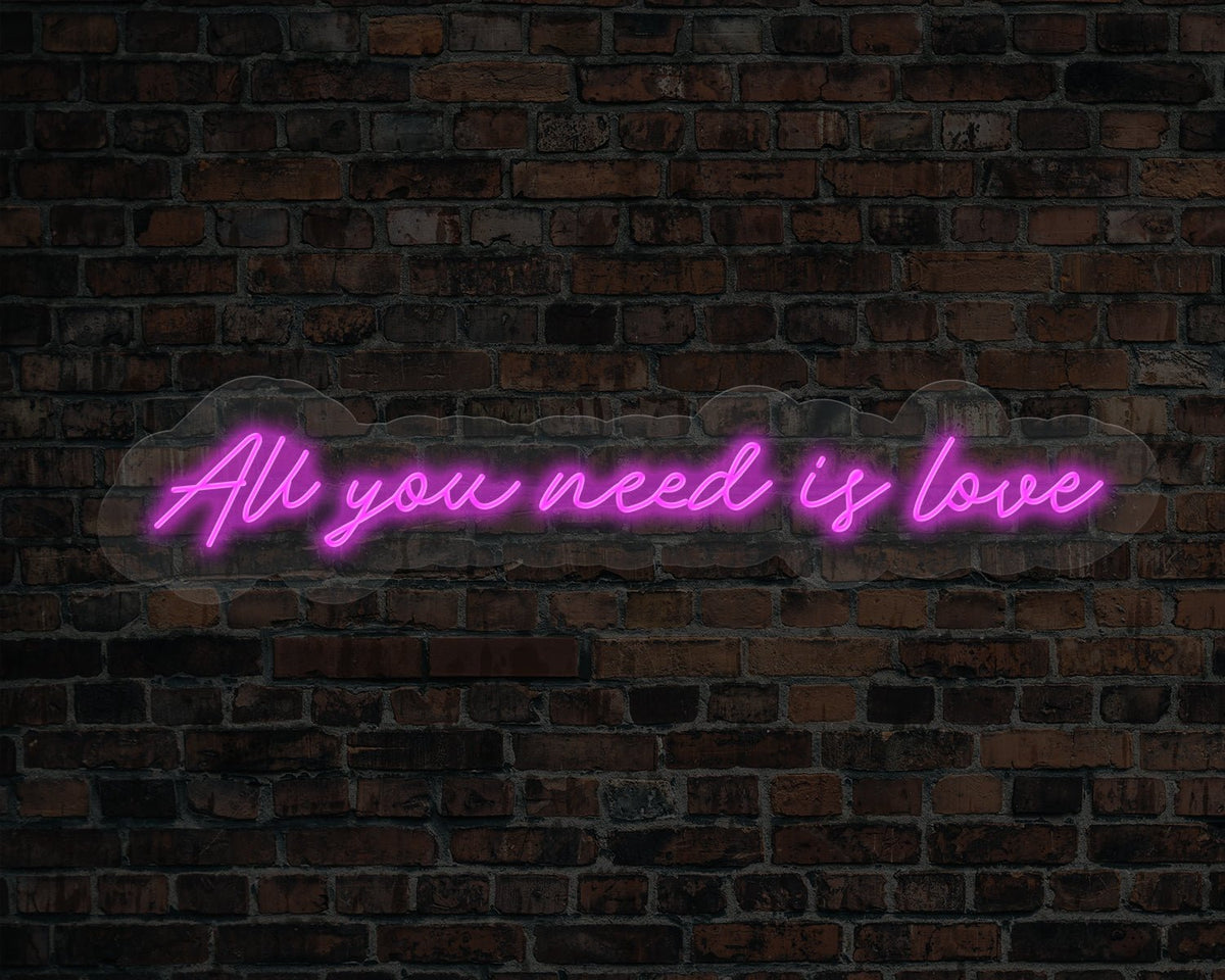 All You Need Is Love LED Neon Sign